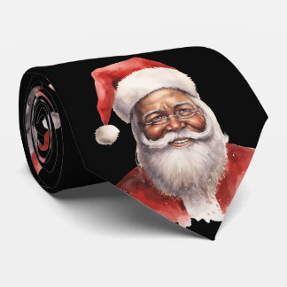 Cravate Père Noël noir