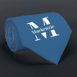 Cravate Personalized Custom Made Monogrammed<br><div class="desc">Personalized Custom Made Monogrammed tie by Ricaso - add your own monogram / initial and name to this customizable neck tie (available in other colors in store)</div>