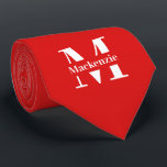 Cravate Personalized Custom Made Monogrammed<br><div class="desc">Personalized Custom Made Monogrammed tie by Ricaso - add your own monogram / initial and name to this customizable neck tie (available in other colors in store)</div>
