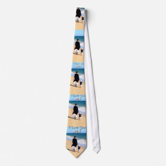 Cravate Personalized Custom Your Mom Photo Neck Tie (Devant)