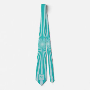 Cravate Personnalisé Monogramme Blue Motif Fun