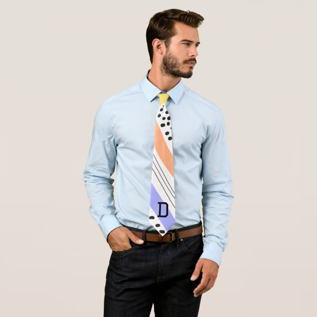 Cravate Personnalisé Nom Le Père L'Homme Le Mythe La Légen (En situation)