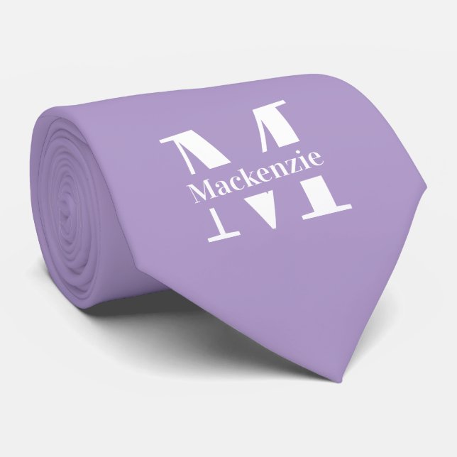 Cravate Personnalisé sur mesure Monogrammé (Roulé)