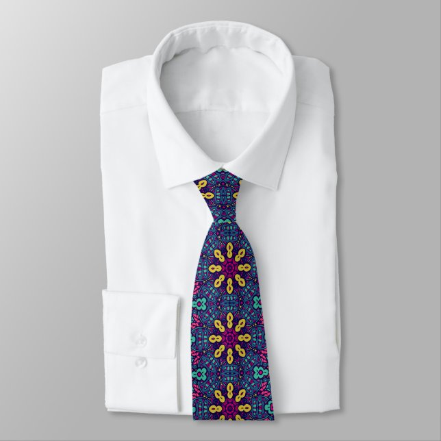 Cravate personnalisée couleur rétro – Mode élégant (Attaché)