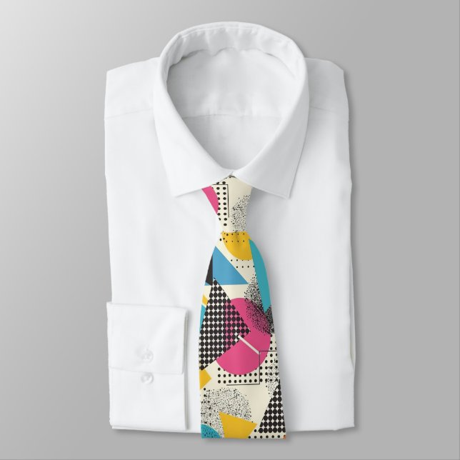 Cravate personnalisée Rétro 80s – Mode Élégante (Attaché)