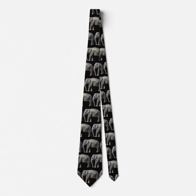 Cravate Personnaliser Elephant Party (Devant)