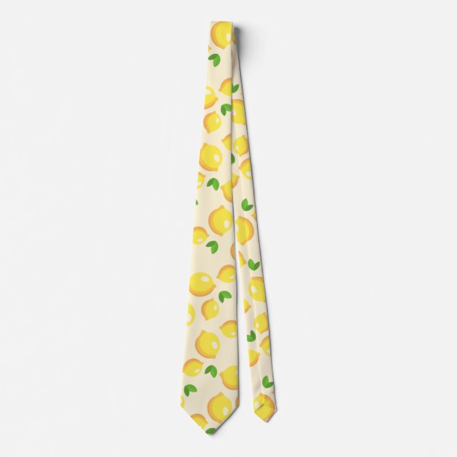 Cravate Personnaliser Motif Citron (Devant)