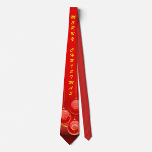 Cravate Personnaliser Noël rouge