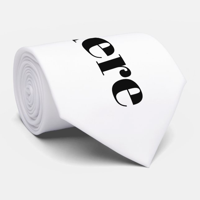 Cravate Personnaliser ou Customiser (Roulé)