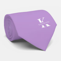 Pervenche | Monogramme Élégant + Nom | Recto seul