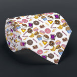 Cravate Petit-déjeuner Brunch Nourriture Bagel Donut OEufs<br><div class="desc">Print présente une illustration originale des aliments colorés pour le petit-déjeuner et le brunch, dont le pain grillé avec confiture de raisin, café, beignets, crêpes, bacon, oeufs, omelettes, muffins, bagels et pamplemousse rose. Idéal pour votre gourmet préféré. Ne vois-tu pas ce que tu cherches ? Vous avez besoin d'aide pour...</div>