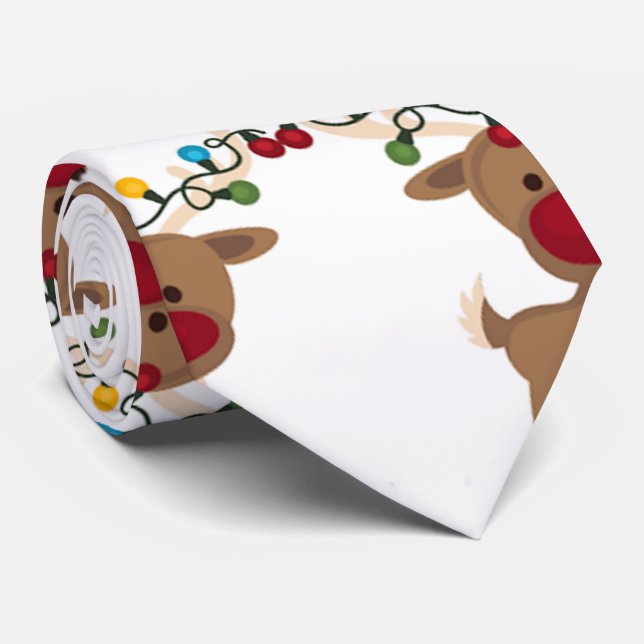 CRAVATE PETIT NOËL DE RÉINDEUR SILLEMENT (Roulé)