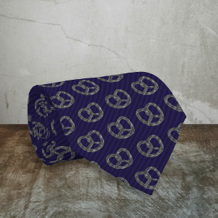 Cravate Petite peinture grise sur bande foncée Formelle