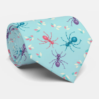 Cravate Petites Fourmis Dans Les Tons Pastel Vector Art