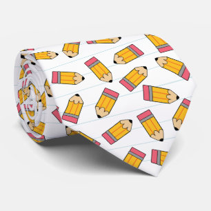 Cravate Petits crayons sur papier