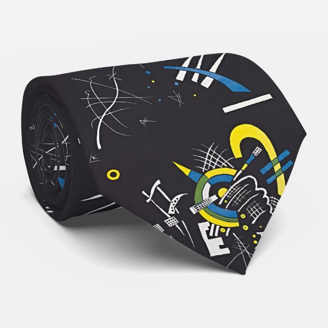 Cravate Petits Mondes VII par Wassily Kandinsky (Roulé)