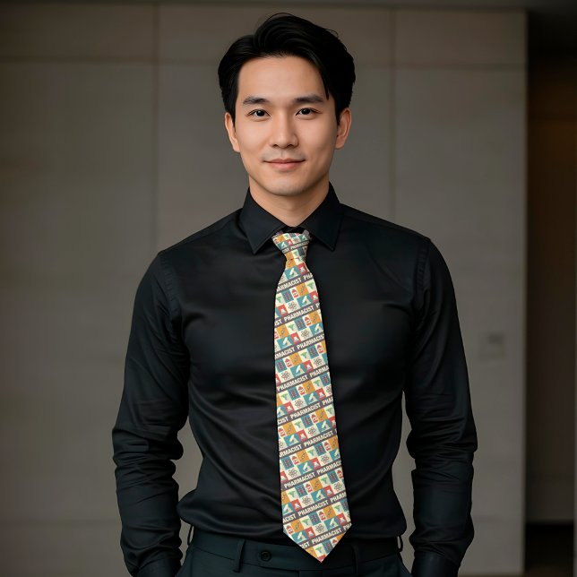 Cravate Pharmacien Professionnel Iconique Petit Conçu (Créateur téléchargé)