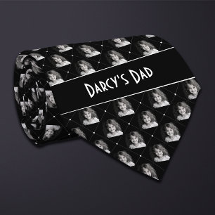 Cravate Photo À damiers noir