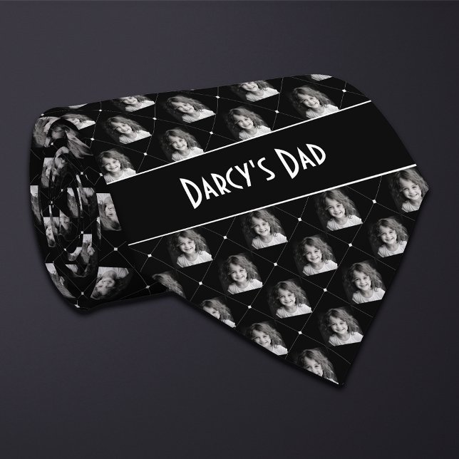 Cravate Photo À damiers noir (Créateur téléchargé)