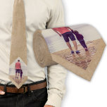Cravate Photo personnalisée en beige rustique<br><div class="desc">Cravate photo personnalisé beige rustique. Un cadeau parfait pour lui.</div>