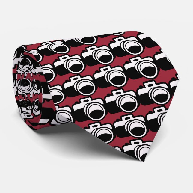 Cravate Photographie Camera Design Necktie (Roulé)
