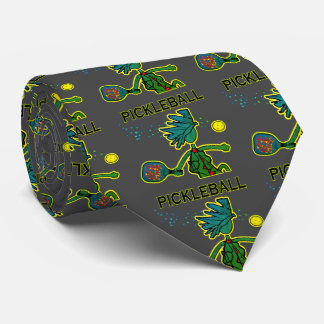 Cravate Pickleball Joy Green avec Arrière - plan Choice Cr