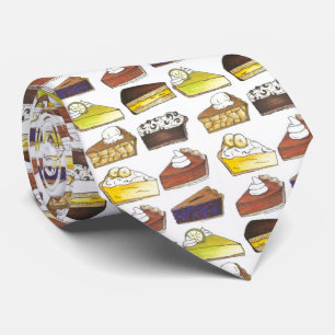 Cravate Pie Slice Pomme Citrouille Banane clé Lime Blueber