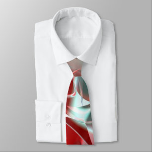 Cravate Pièces circulaires torsadées en corail rouge doux