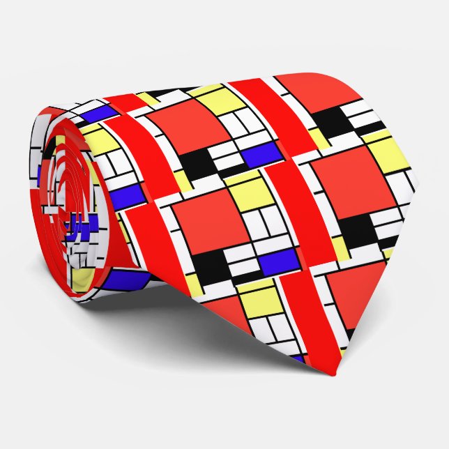 Cravate Piet Mondriaan , 1926 Composition (Roulé)