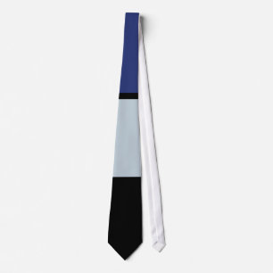 Cravate Piet Mondrian - Composition avec un grand plan rou