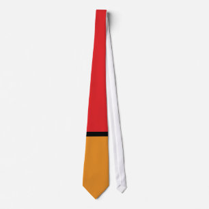 Cravate Piet Mondrian - Composition avec un grand plan rou