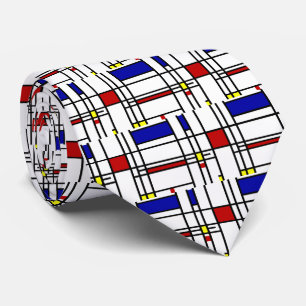 Cravate Piet Mondrian, "Composition No.10"