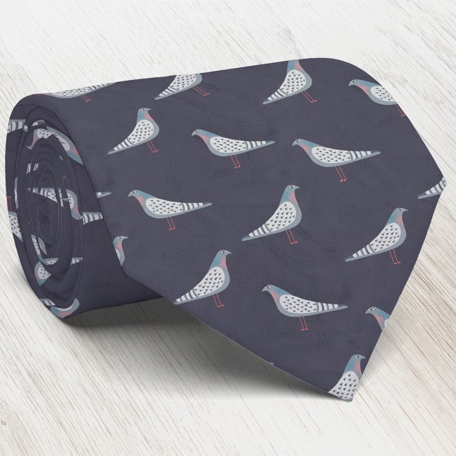 Cravate Pigeon (Pigeon bird tie)