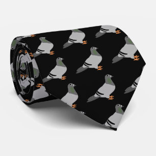 Cravate Pigeon Design noir