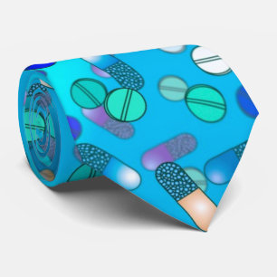 Cravate Pilules Bleues Science