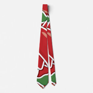 Cravate Piments de piment rouge funky