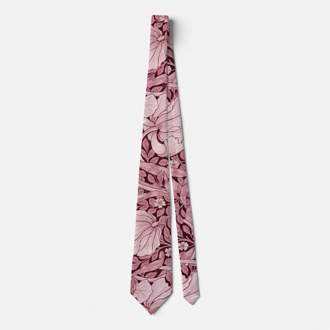 Cravate Pimpernel Maroon, William Morris (Devant)