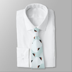 Cravate Pingouins joueurs glissement sur Motif de neige