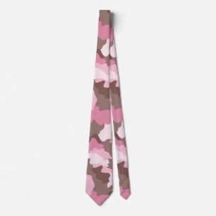 Cravate Pink Camo Camouflage  Pattern
