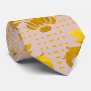 Cravate Pink Gold Damask