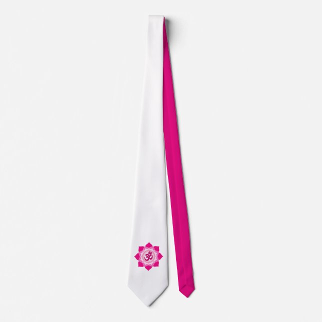 Cravate Pink lotus (Devant)