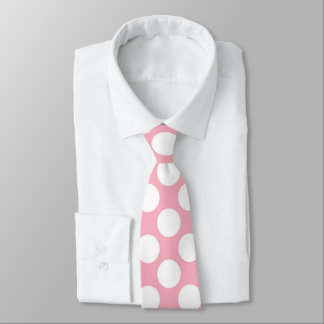 Cravate Pink Polka Dot Custom Tie – Elegant Fashion