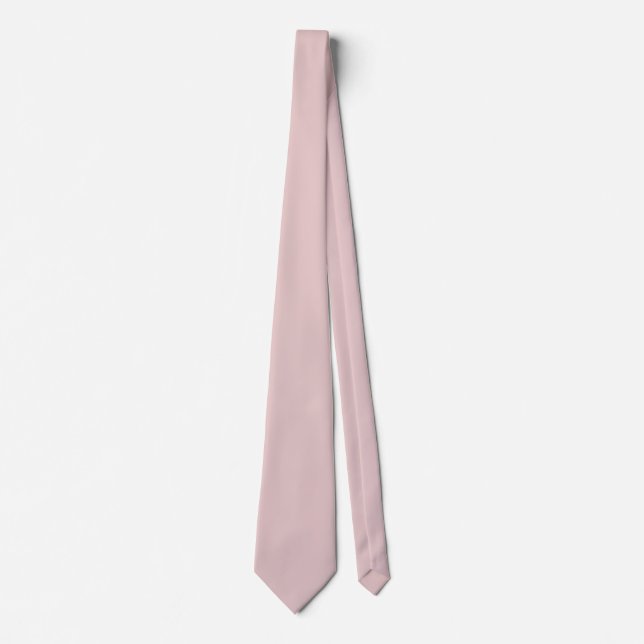Cravate Pink Potpourri Pastel Couleur Solide Impression (Devant)
