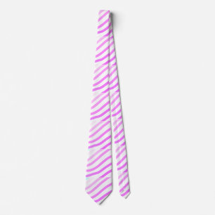 Cravate Pink rayures colorées pastel amour est amour fiert