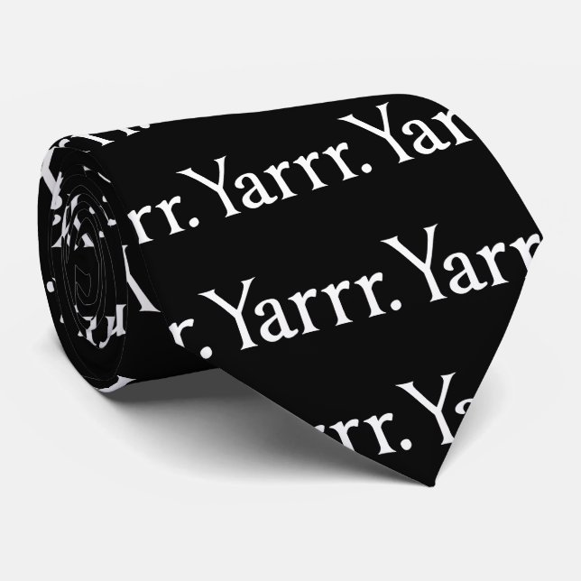 Cravate Pirate de Yarrr (Roulé)