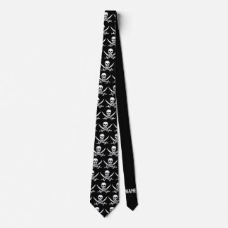 Cravate Pirate Skull and Swords, ajouter du texte,