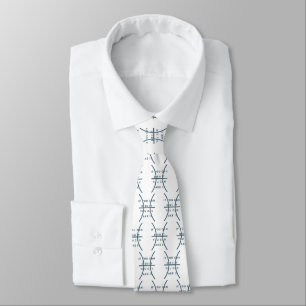 Cravate Pisces Zodiac Sign Fun Citation Moderne Bleu Texte