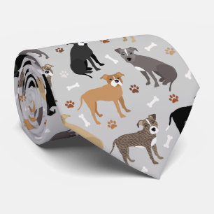 Cravate Pitbull Paws and Bones Neck Tie