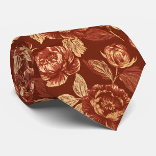 Cravate Pivoines Fleur Oncle Campagne Mariage