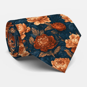 Cravate Pivoines Fleur Tenue Homme Vignoble Mariage